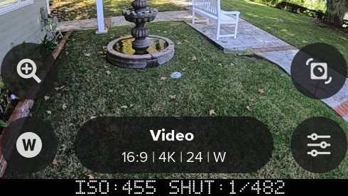 Screen shoot della funzione EXPSnew di GoPro Labs