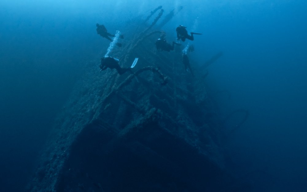 Il relitto del Numidia che si trova a punta Nord della grande Brother.