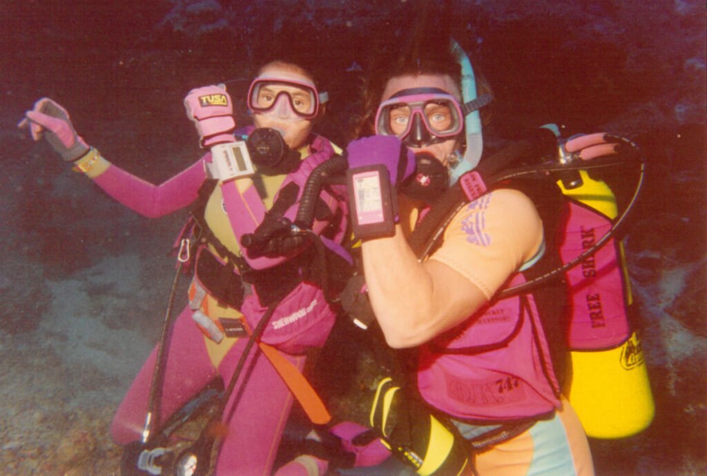 Una foto del mio primo anno di imemrsioni fatta a Hurghada con la mia amica Paola.