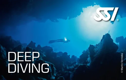 In questa foto si vede il Brevetto Deep Diving SSI.