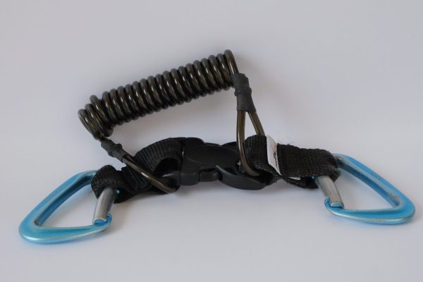 Safety straps In questa foto si vede una Cinghie di sicurezza alla quale attaccare la GoPro durante l'imemrisone.